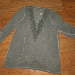 Olive Green American eagle top